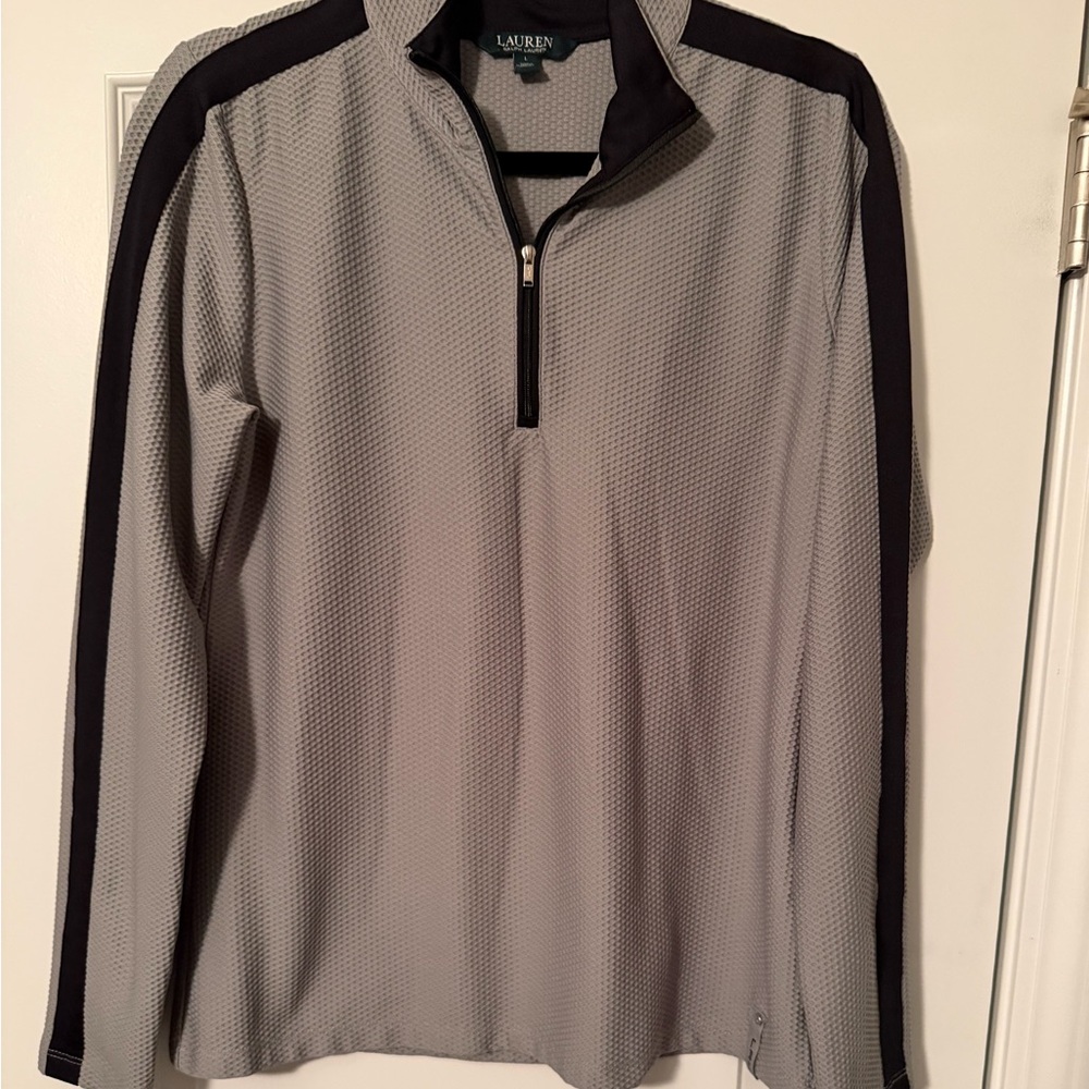 Ralph Lauren LRL Gray 1/4 Zip Pullover Large